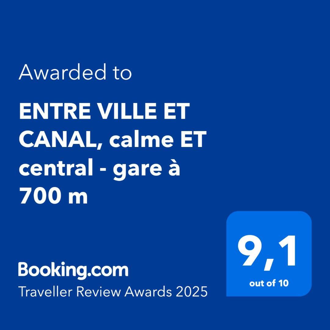 Entre Ville Et Canal, Calme Et Central - Gare A 700 M Нарбонна Экстерьер фото